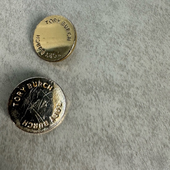 Tory Burch Replacement Gold Sweater Buttons Logo Half inch - Picture 3 of 3